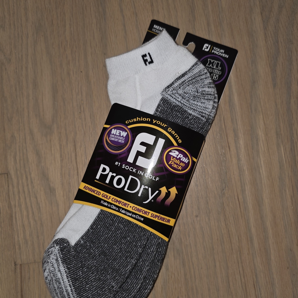 FootJoy White Athletic Socks with ProDry Technology